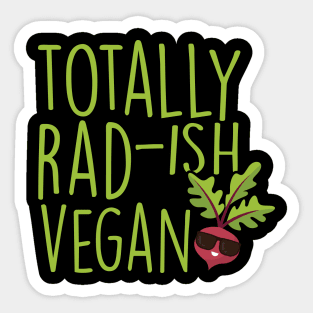 Totally Rad-Ish Vegan Sticker